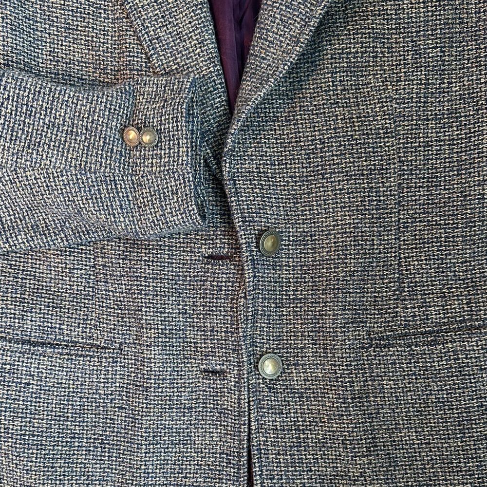 Vintage Blazer - tan, Navy Blue thread - Picture 3 of 8
